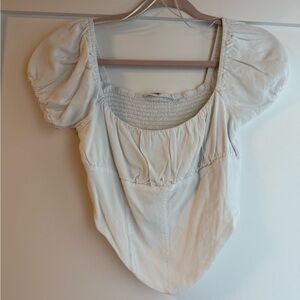 Elodie Cream Puff Sleeve Blouse